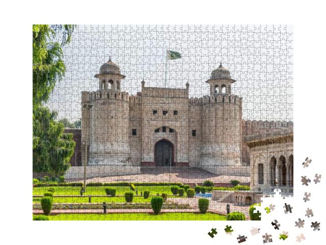 Panorama of Lahore Fort Alemgiri Gate Which is a UNESCO W... Jigsaw Puzzle with 1000 pieces