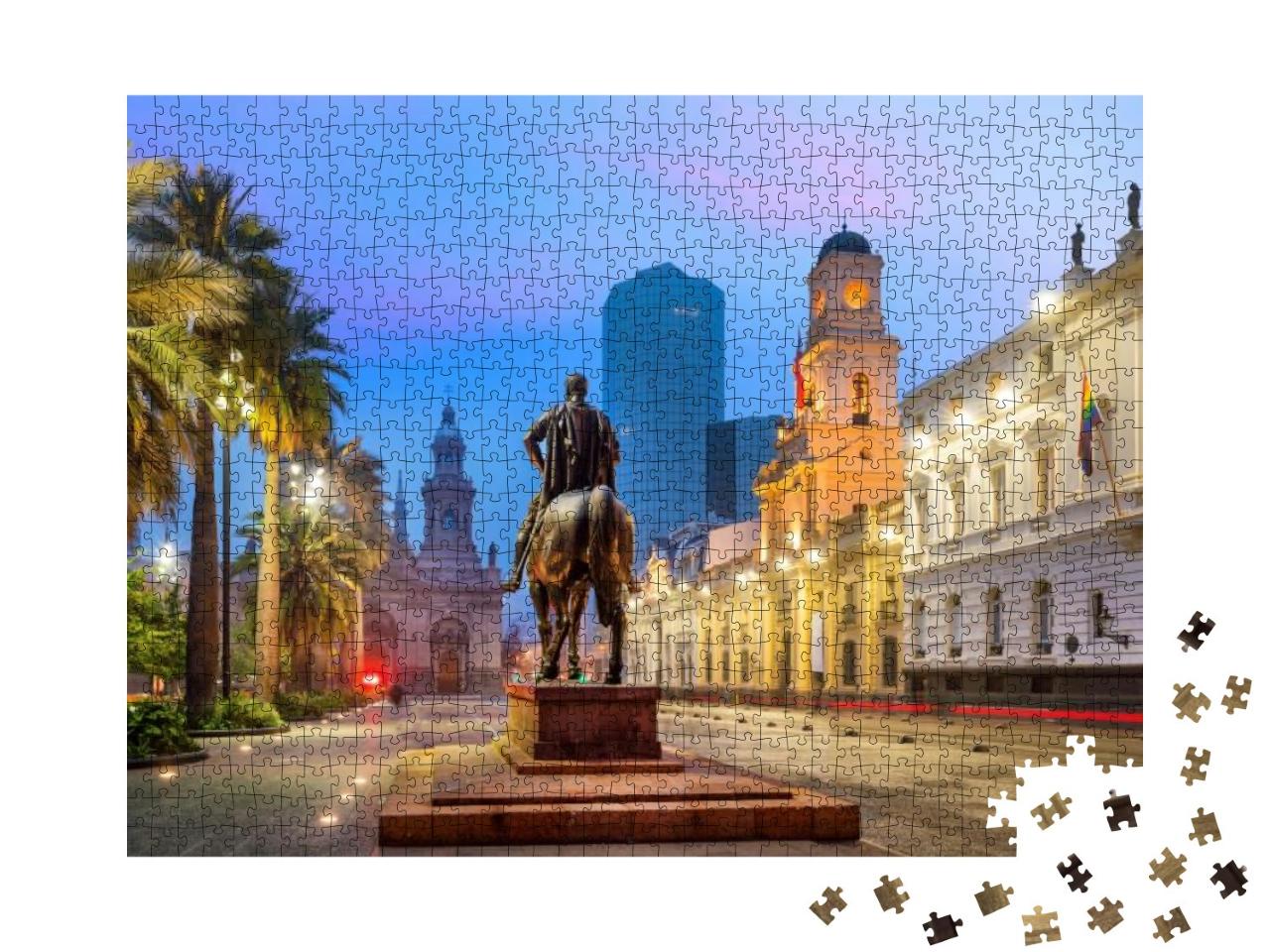 Plaza De Las Armas Square in Santiago, Chile... Jigsaw Puzzle with 1000 pieces