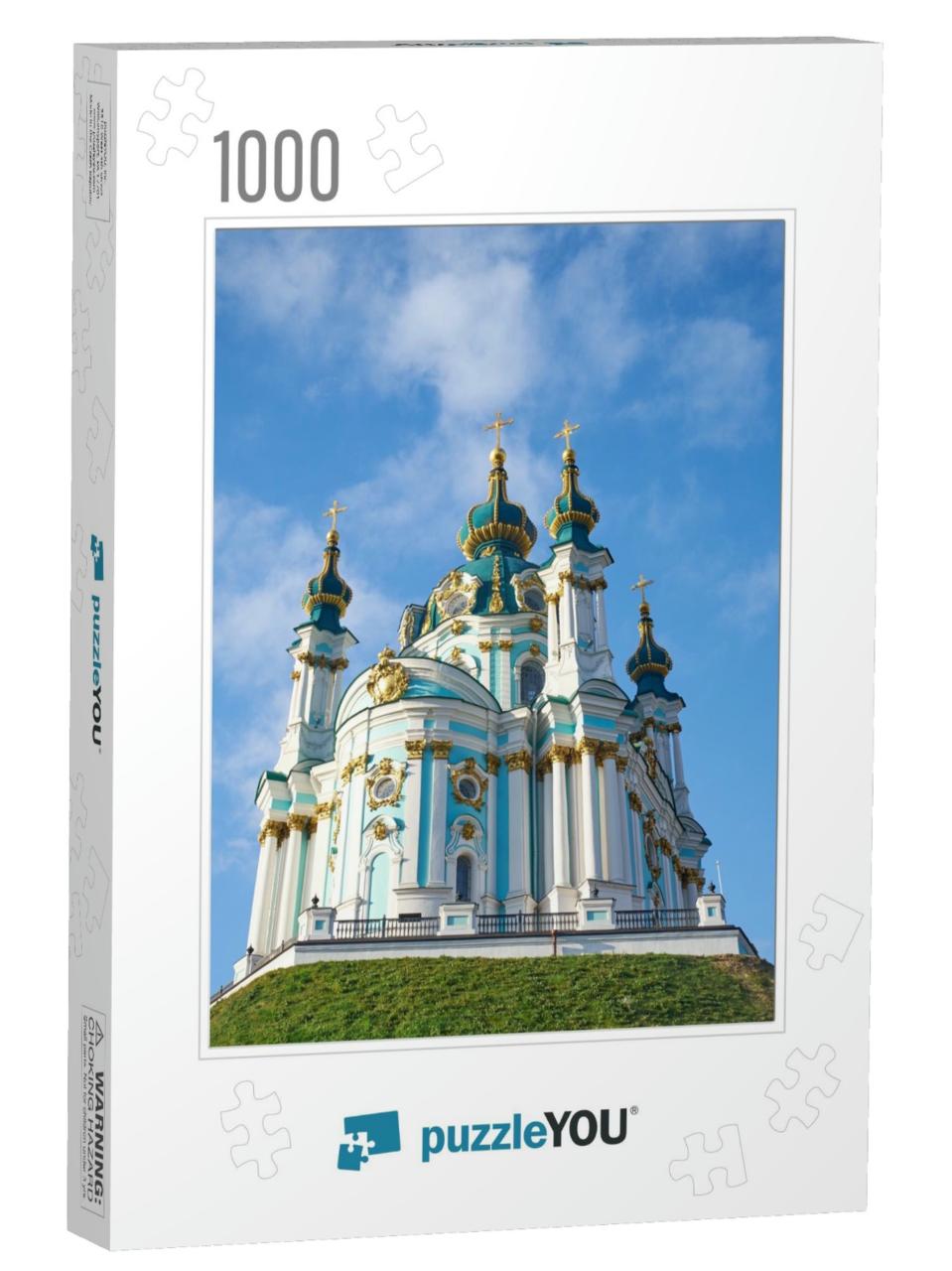 Saint Andrews Church in Kyiv, Ukraine... Jigsaw Puzzle with 1000 pieces