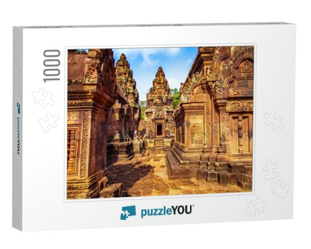 Banteay Srei or Banteay Srey, the Ancient Cambodian Templ... Jigsaw Puzzle with 1000 pieces