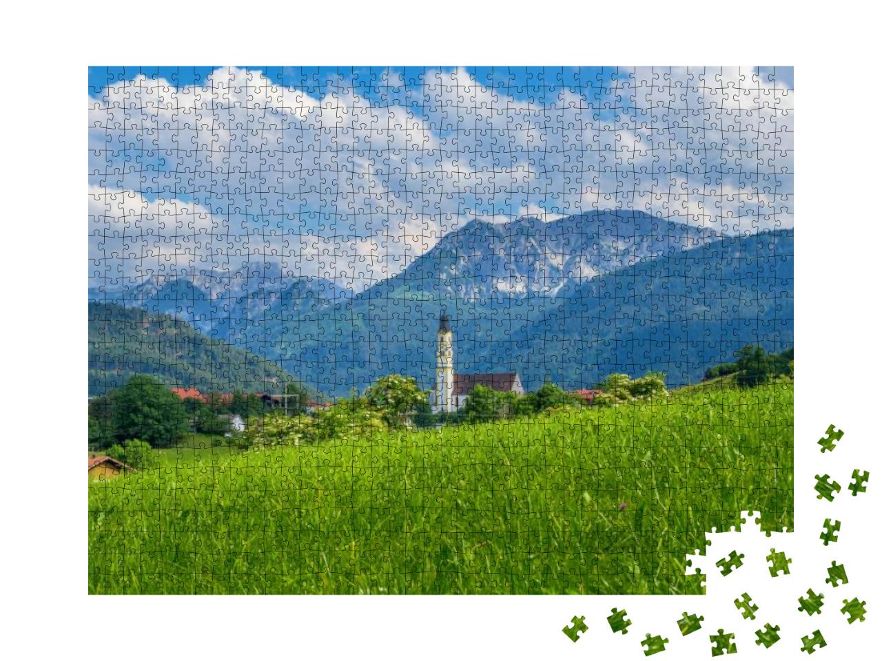 Pfronten Im Allgau, Allgau, Bavaria, Germany, Europe... Jigsaw Puzzle with 1000 pieces