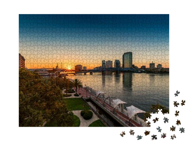 Jacksonville River Walk Florida... Jigsaw Puzzle with 1000 pieces