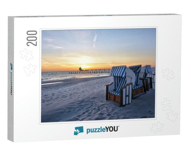 Beach of the Baltic Sea Resort Zingst... Jigsaw Puzzle with 200 pieces