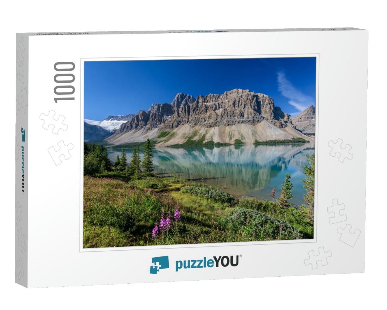 Beautiful Bow Lake in Banff National Park, Alberta, Canad... Jigsaw Puzzle with 1000 pieces