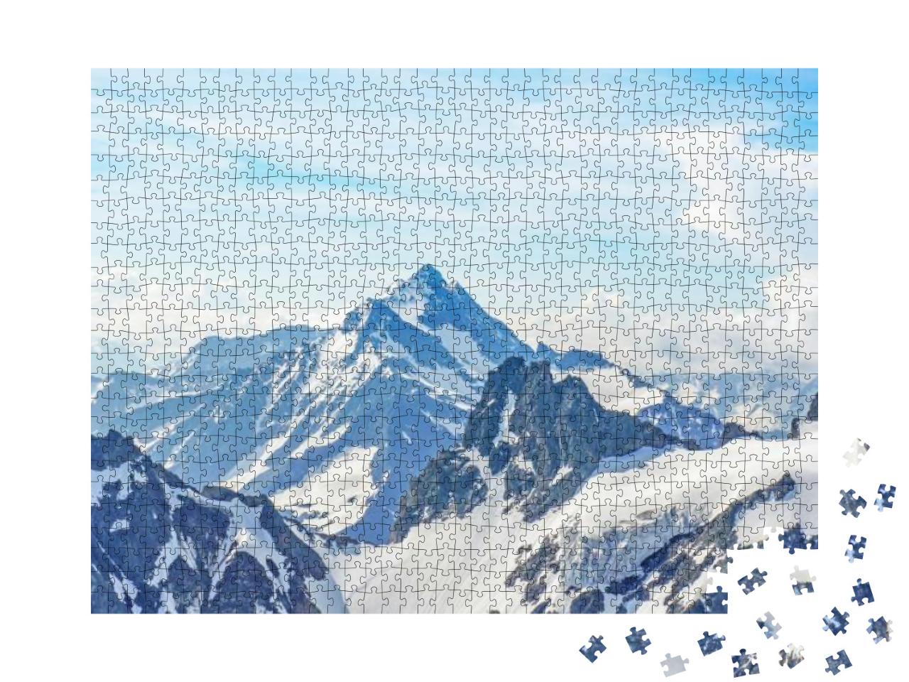 The Alps from the Titles Peak... Jigsaw Puzzle with 1000 pieces