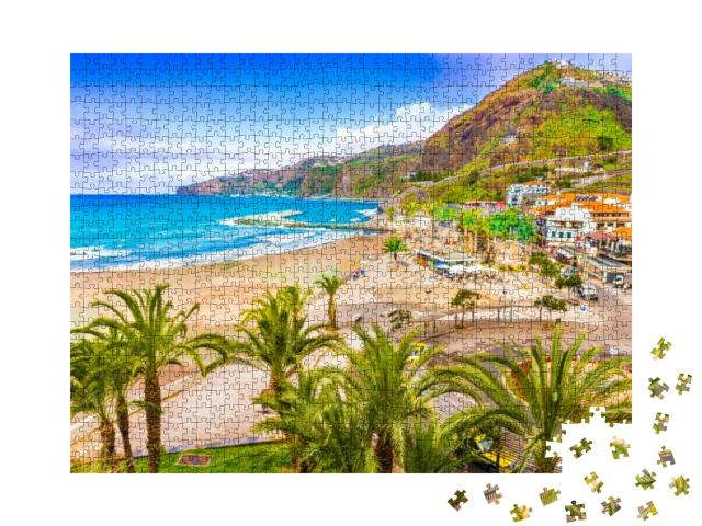 Ribeira Brava Town, Madeira Island, Portugal... Jigsaw Puzzle with 1000 pieces