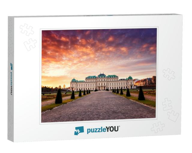 Upper Palace in Historical Complex Belvedere At Sunrise... Jigsaw Puzzle