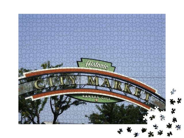City Market in Kansas City, Missouri with Blue Sky... Jigsaw Puzzle with 1000 pieces