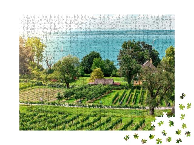 Cultural Landscape with Fruit Plantation Near Hagnau At L... Jigsaw Puzzle with 1000 pieces