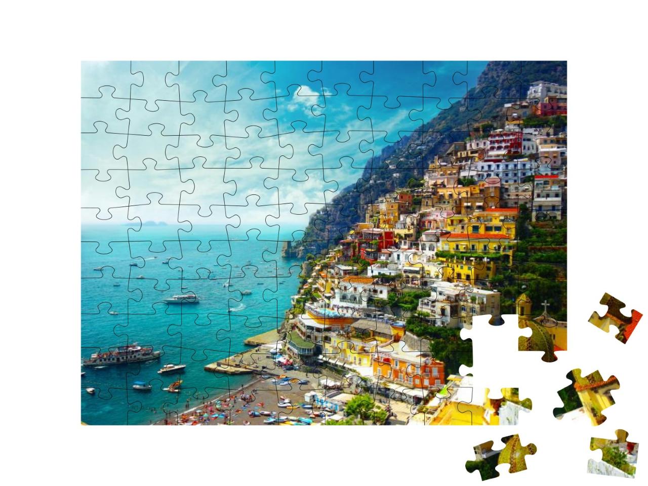 Positano Amalfi, Italy... Jigsaw Puzzle with 100 pieces