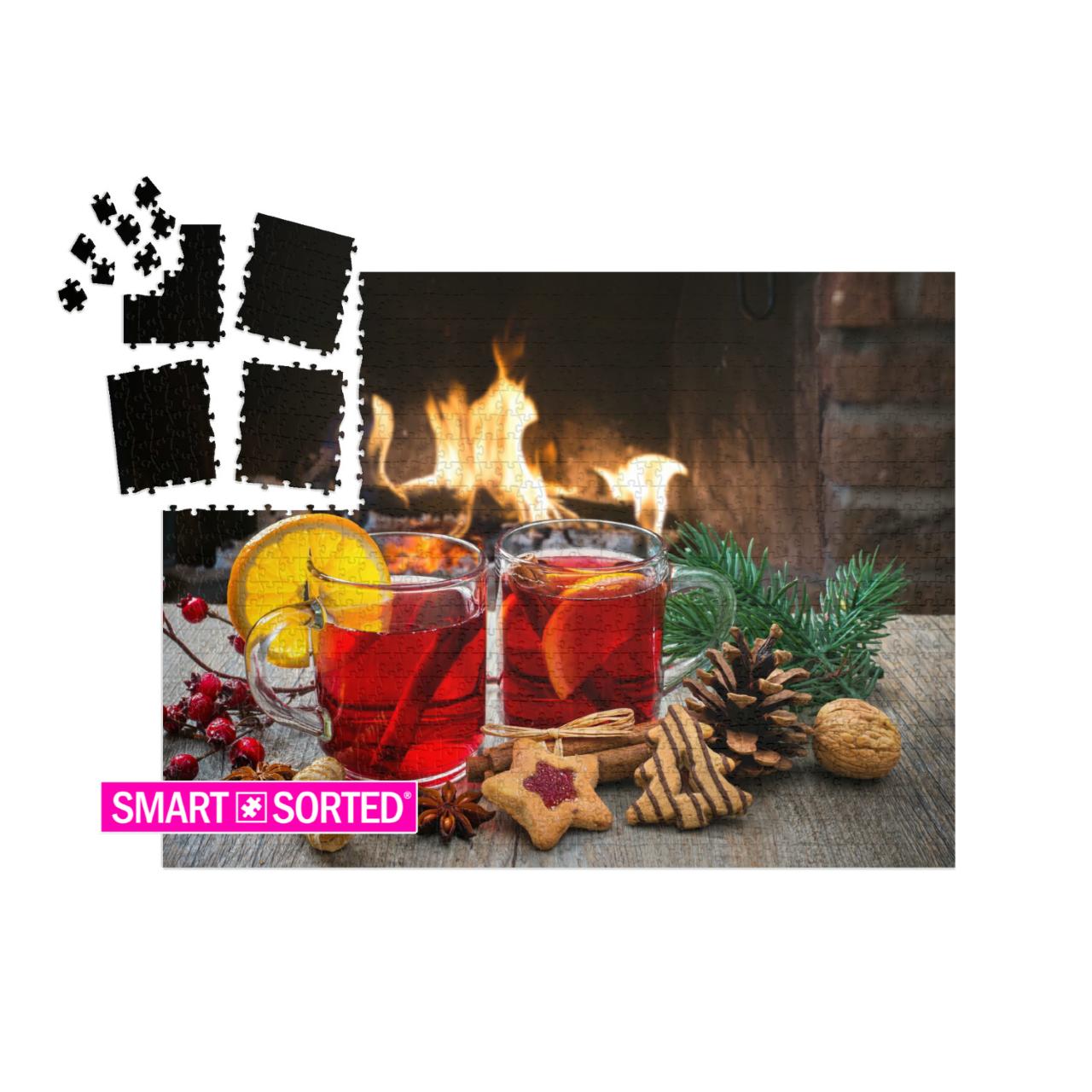 Delicious Mulled Wine with Christmas Decoration At Romant... | SMART SORTED® | Jigsaw Puzzle with 1000 pieces