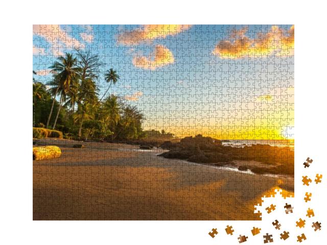 Tropical Sunset Along the Pacific Coast of Costa Rica wit... Jigsaw Puzzle with 1000 pieces