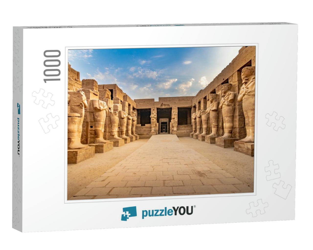 Exploring Egypt - Karnak Temple - Large Sculptures of Pha... Jigsaw Puzzle with 1000 pieces