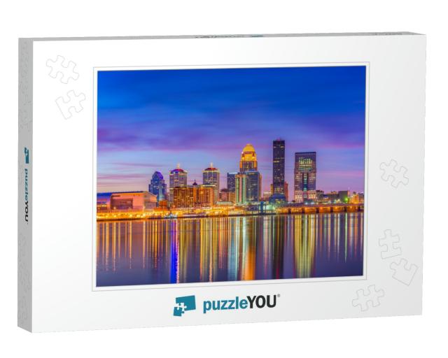 Louisville, Kentucky, USA Downtown Skyline At the River At... Jigsaw Puzzle