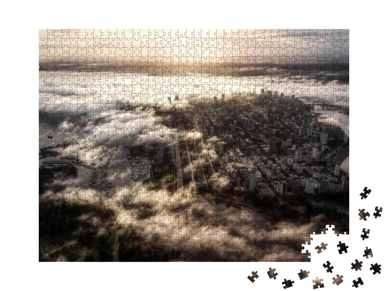 Downtown Vancouver, British Columbia, Canada. Aerial View... Jigsaw Puzzle with 1000 pieces