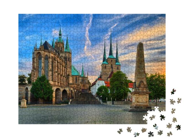 Erfurt Dom Germany... Jigsaw Puzzle with 1000 pieces