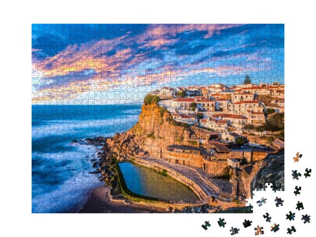 Azenhas Do Mar, Sintra Near Lisbon on a Beautiful Sunset... Jigsaw Puzzle with 1000 pieces