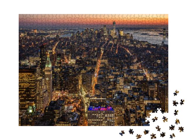 Manhattan Skyline View... Jigsaw Puzzle with 1000 pieces