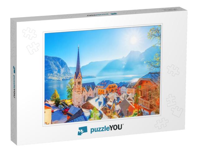 Austria, Hallstatt Historical Village. UNESCO World Herit... Jigsaw Puzzle