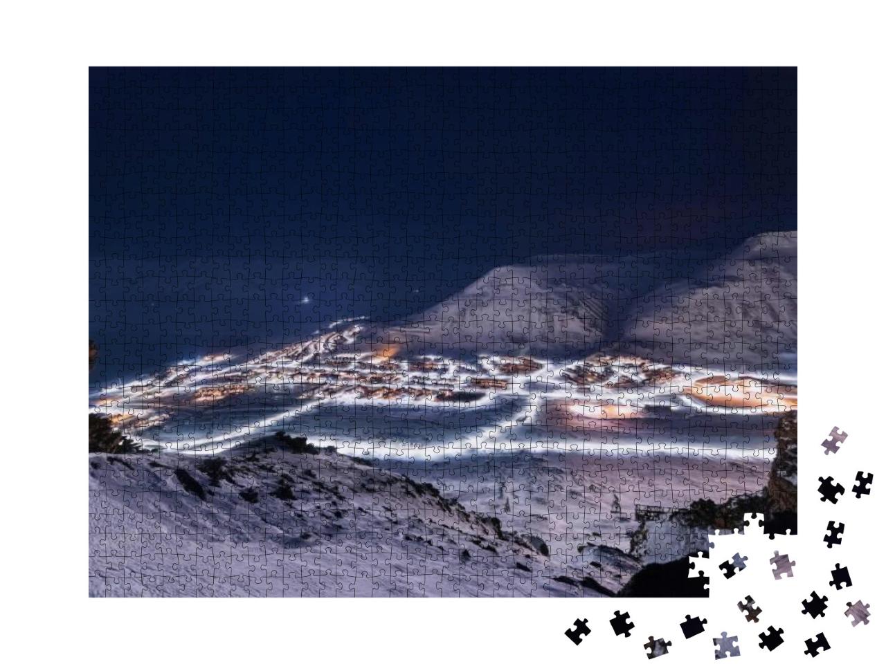 Norway Landscape Ice Nature of the City View of Spitsberg... Jigsaw Puzzle with 1000 pieces