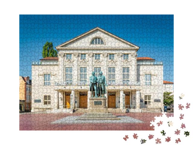 Classic View of Famous Deutsches National Theater with Go... Jigsaw Puzzle with 1000 pieces