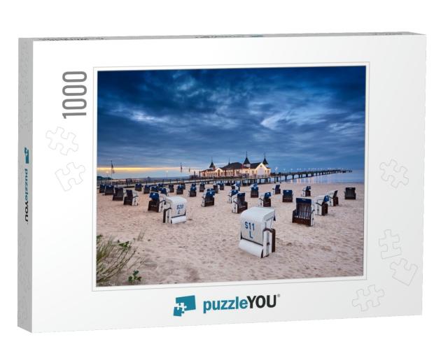 Pier Ahlbeck on Island of Usedom in Baltic Sea... Jigsaw Puzzle with 1000 pieces