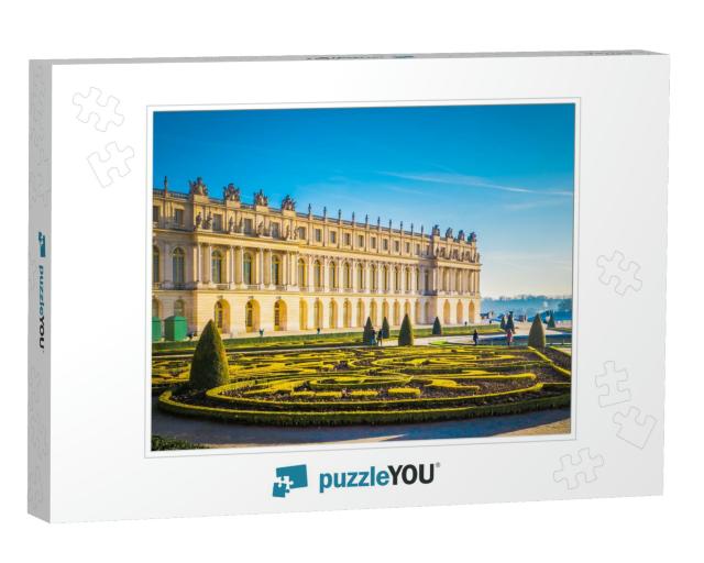 Famous Palace Versailles with Beautiful Gardens Outdoors... Jigsaw Puzzle