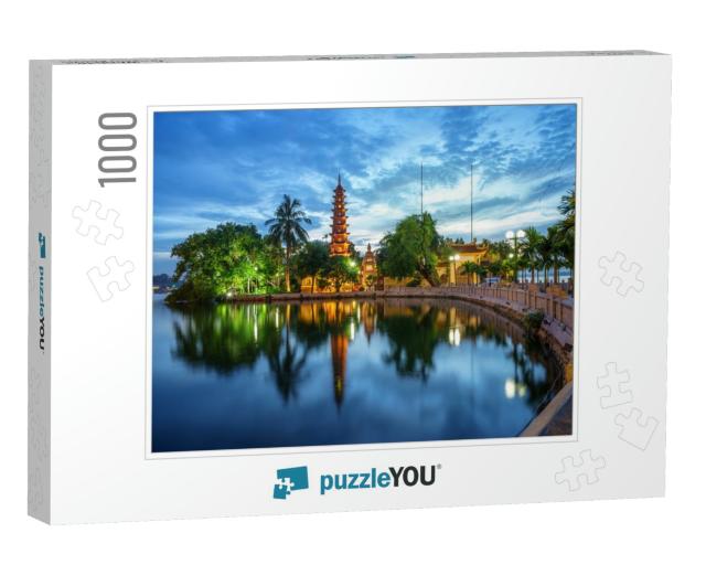 Panorama View of Tran Quoc Pagoda, the Oldest Temple in H... Jigsaw Puzzle with 1000 pieces