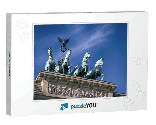Quadriga on Top of the Brandenburger Tor Brandenburg Gate... Jigsaw Puzzle