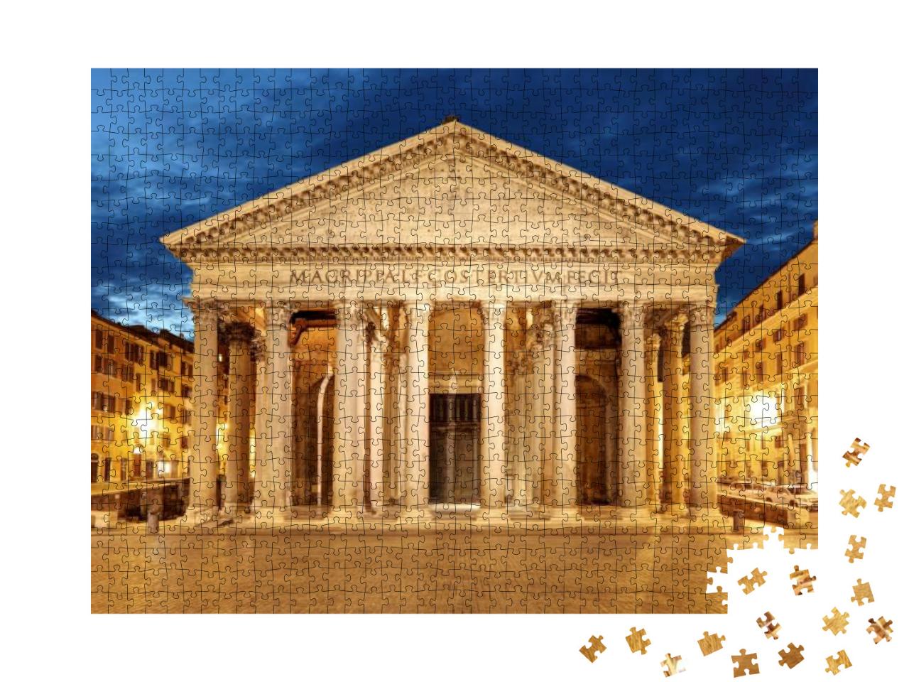 Rome - Pantheon, Italy... Jigsaw Puzzle with 1000 pieces