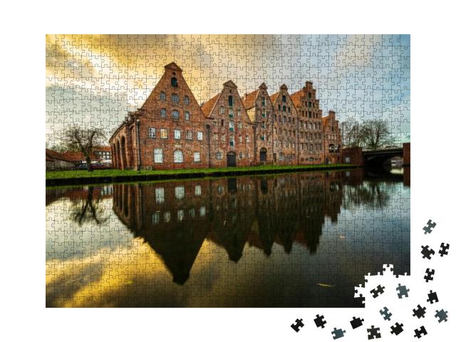 Old Buildings, that Once Were the Salt Storage of Luebeck... Jigsaw Puzzle with 1000 pieces