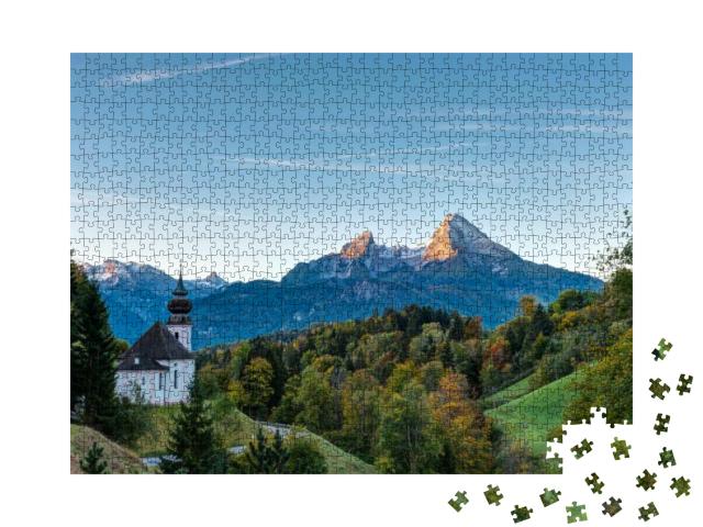 Nice Autumn Morning in Bavaria with the Small Maria Gern... Jigsaw Puzzle with 1000 pieces