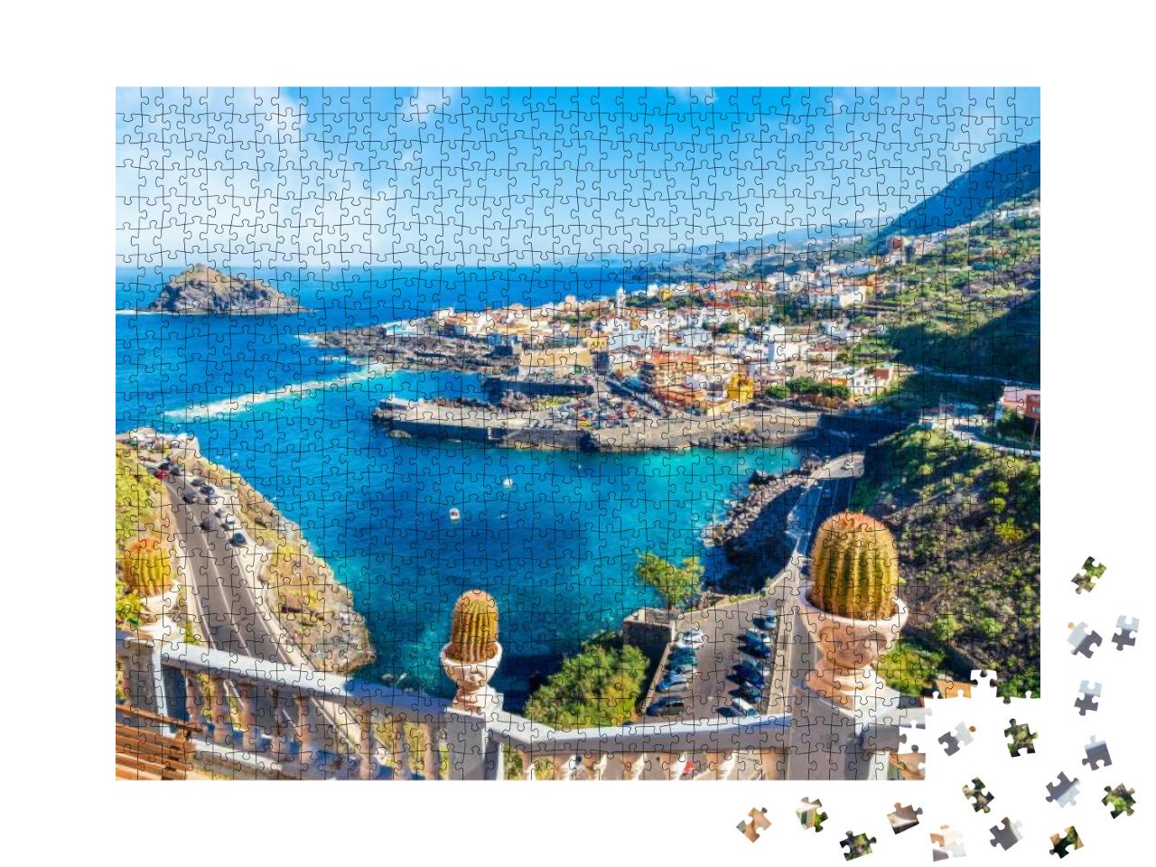 Landscape with Garachico Town of Tenerife, Canary Islands... Jigsaw Puzzle with 1000 pieces