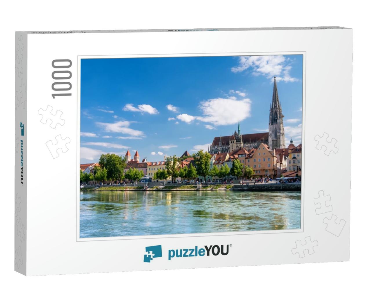 The Bavarian City of Regensburg in Der Oberpfalz... Jigsaw Puzzle with 1000 pieces