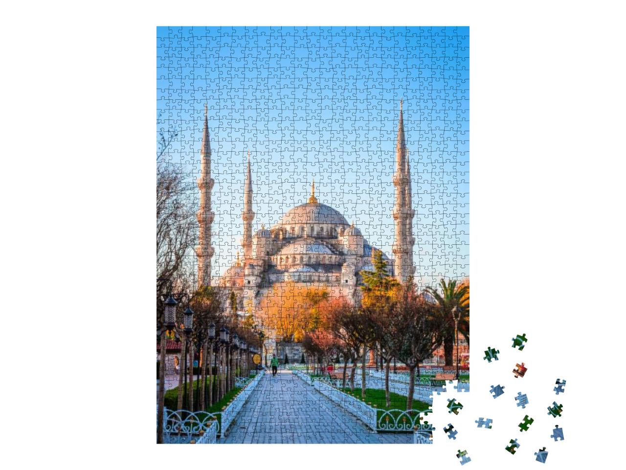 The Blue Mosque, Sultanahmet Camii, Istanbul, Turkey... Jigsaw Puzzle with 1000 pieces