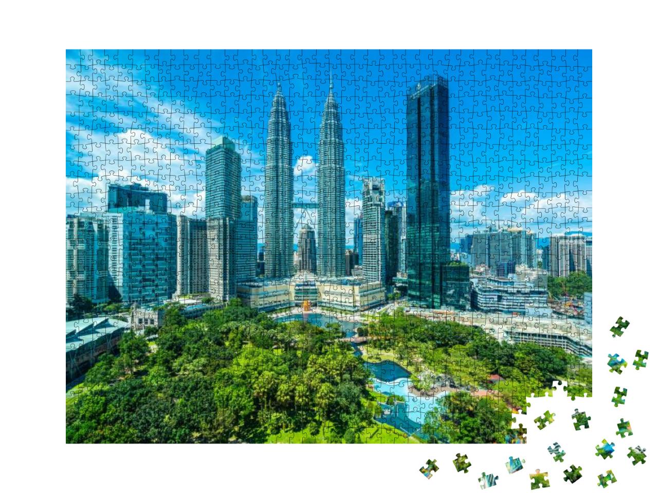 Beautiful Architecture Building Exterior in Kuala Lumpur... Jigsaw Puzzle with 1000 pieces
