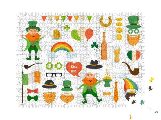 Set of Different Elements & Photo Booth Props... Jigsaw Puzzle with 1000 pieces