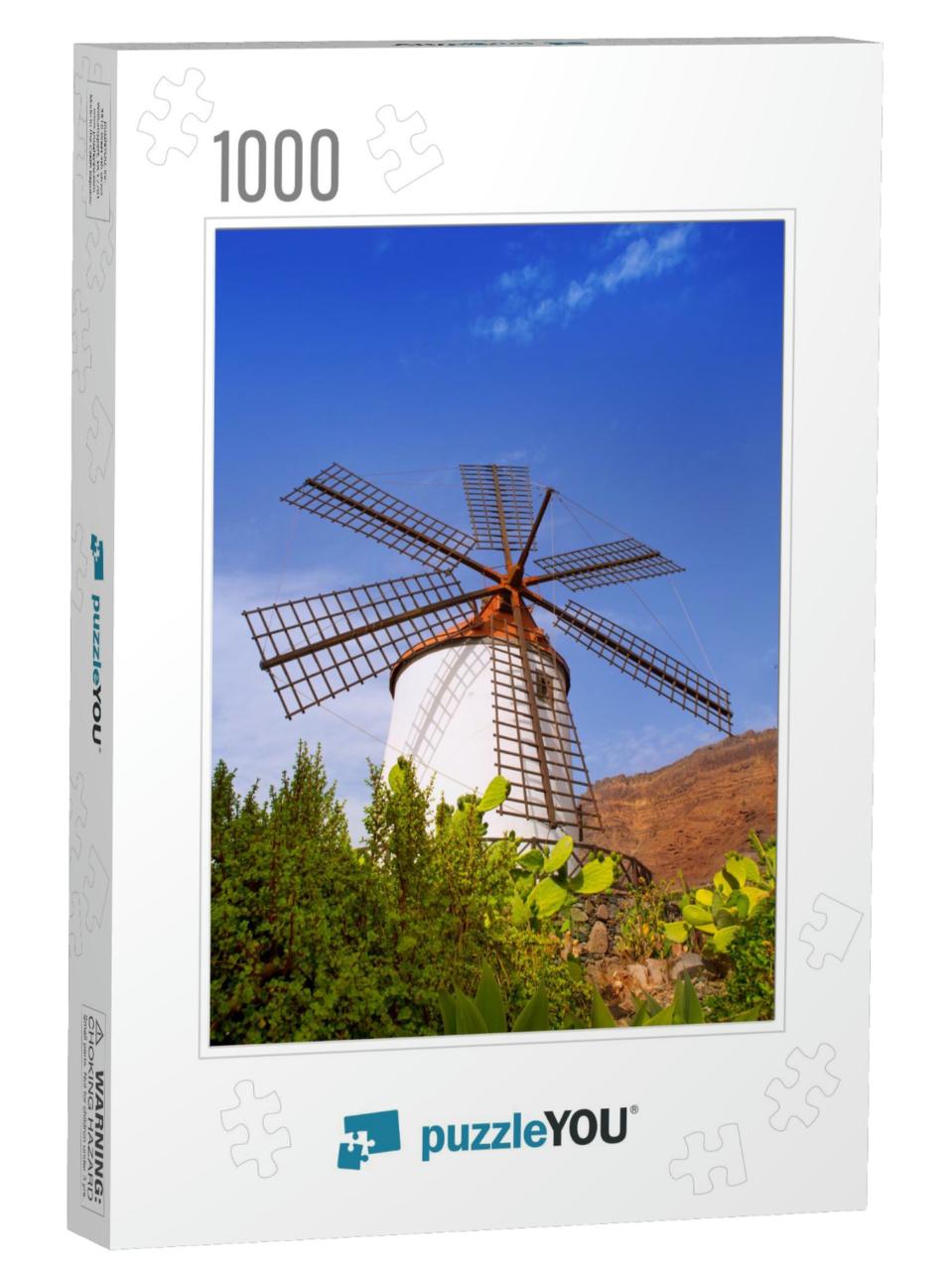 El Molino De Mogan Historical Windmill in Gran Canaria [P... Jigsaw Puzzle with 1000 pieces