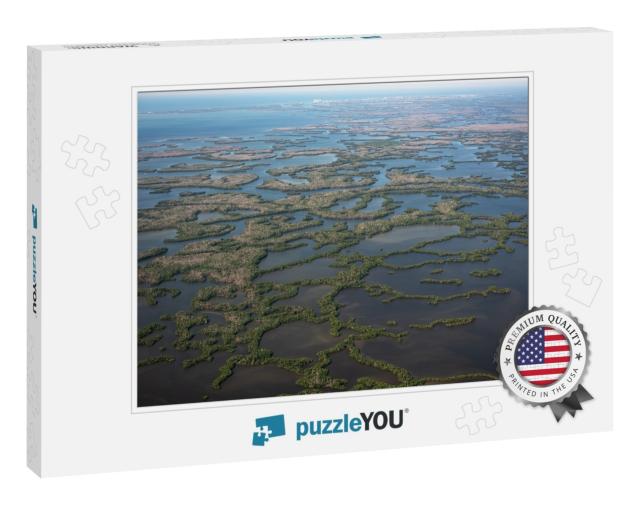 Aerial View of the Ten Thousand Islands in Everglades Nat... Jigsaw Puzzle