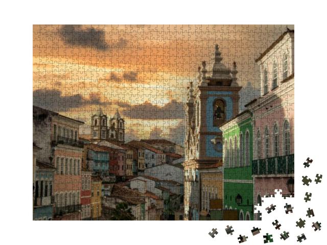 Pelourinho, Historic Center of the City of Salvador Bahia... Jigsaw Puzzle with 1000 pieces