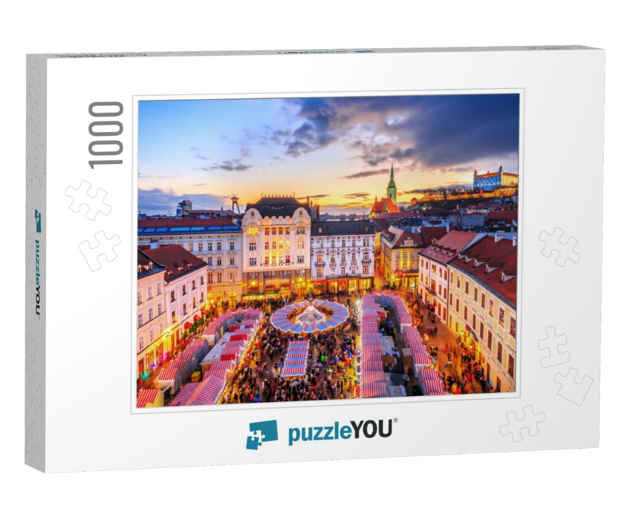 View on Main Square & Christmas Market in Historical Cent... Jigsaw Puzzle with 1000 pieces