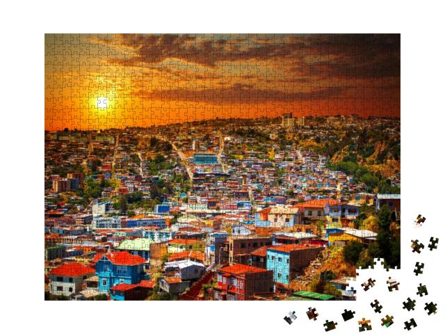 Colorful Buildings on the Hills of the UNESCO World Herit... Jigsaw Puzzle with 1000 pieces