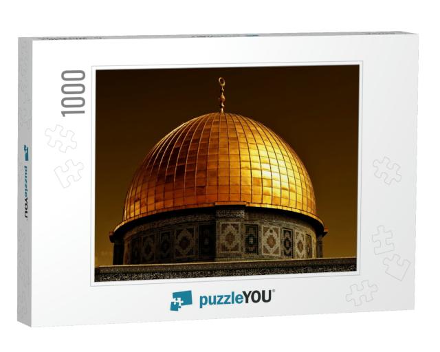 Detail of the Dome of the Rock, One of the Most Holy Plac... Jigsaw Puzzle with 1000 pieces