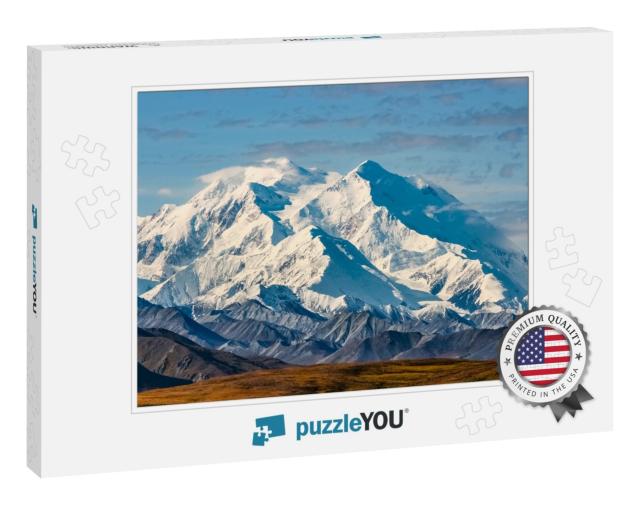 View of Majestic Denali Mount Mckinley, Highest Mountain... Jigsaw Puzzle
