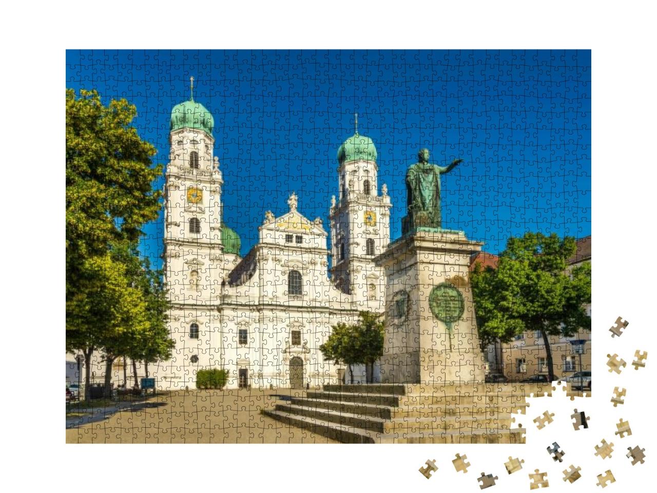View At the Saint Stephens Cathedral & Memorial of King M... Jigsaw Puzzle with 1000 pieces
