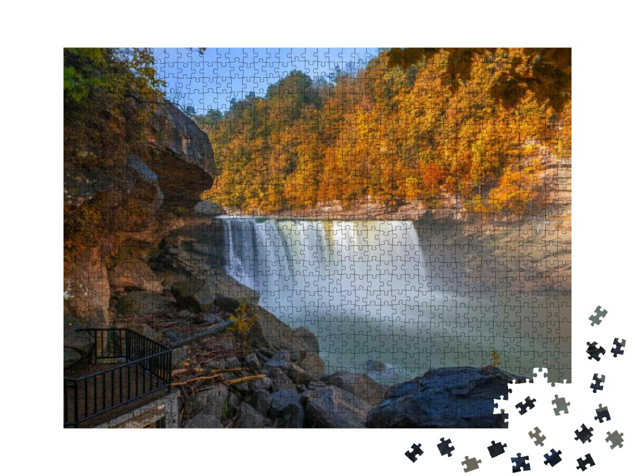 Cumberland Falls on the Cumberland River in Cumberland Fa... Jigsaw Puzzle with 1000 pieces