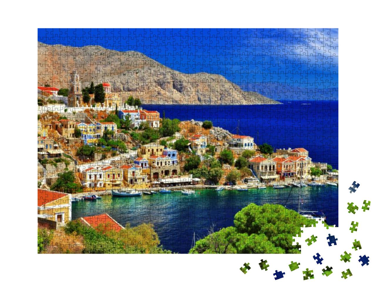 Wonderful Greece. Symi Island, Dodecanese... Jigsaw Puzzle with 1000 pieces