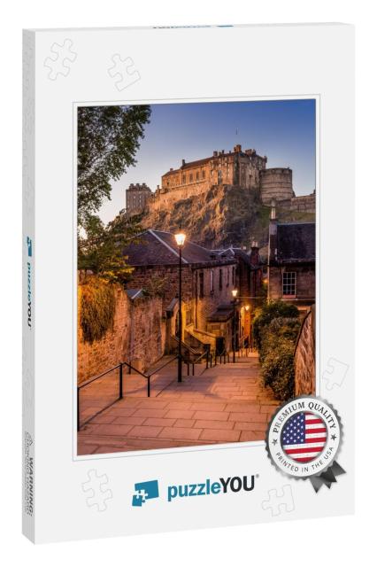 Edinburgh Castle from Heriot Place... Jigsaw Puzzle