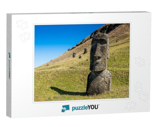 Moaia At Rapa Nui, Easter Island, Easter Island Isla De P... Jigsaw Puzzle