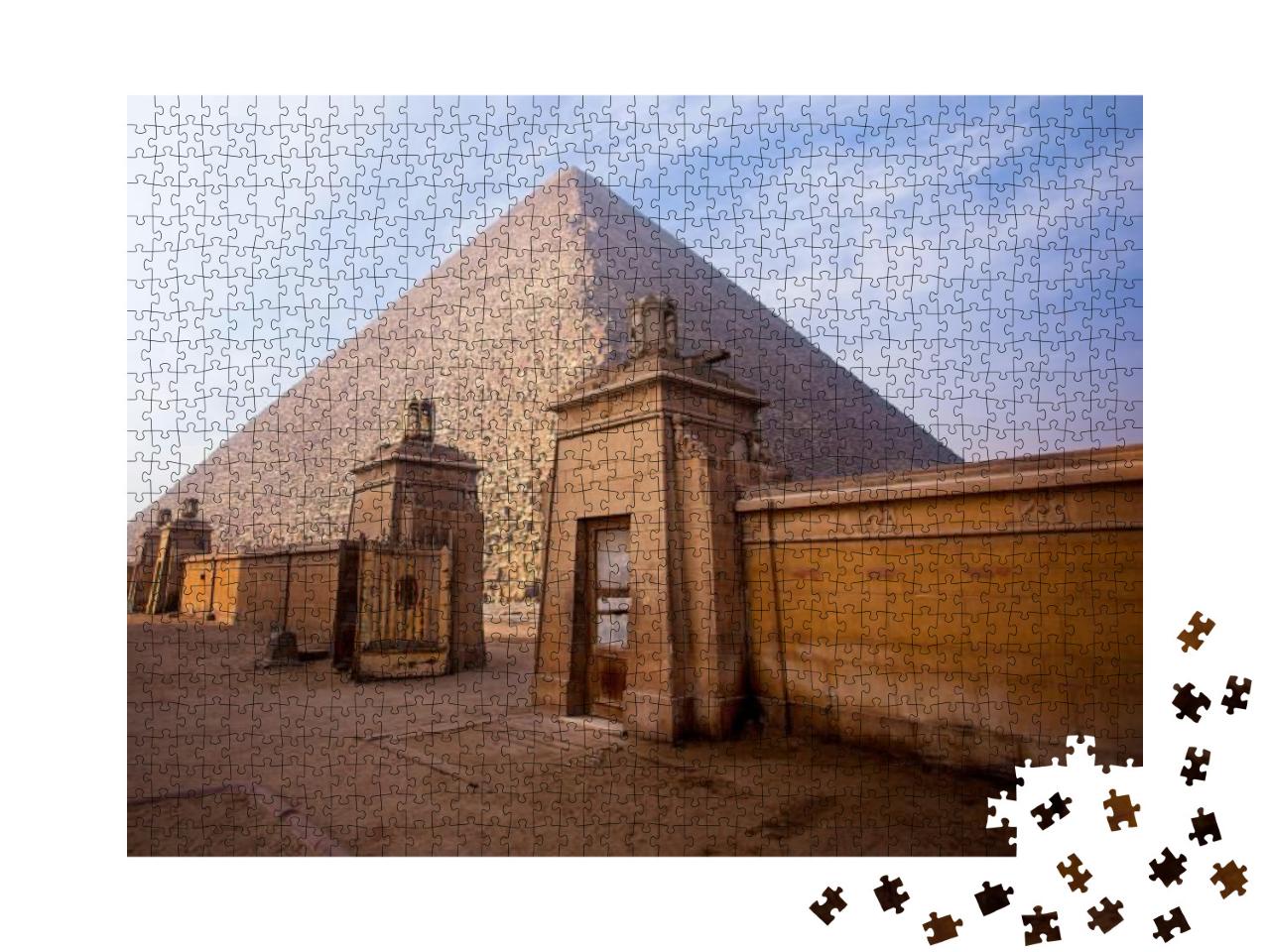 The Pyramids of Giza in Egypt... Jigsaw Puzzle with 1000 pieces